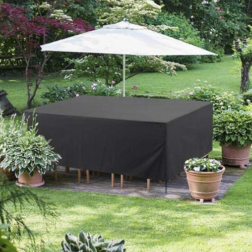 Set De Muebles De Exterior Cubierta Mesa De 135x135x75 Cm