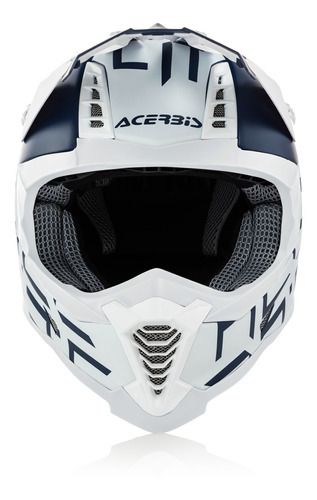 Casco Impact X-racer Vtr Rojo/azul Xs Color Blanco Diseño Solid