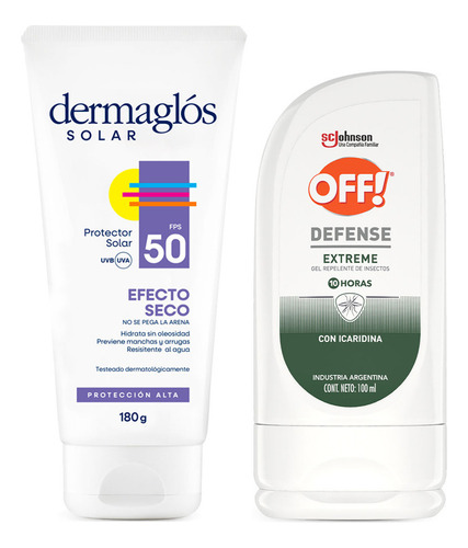 Combo Dermaglós Solar + Off! Protección Verano Adultos