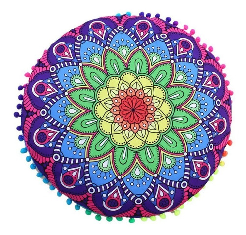 Fundas Almohadones Redondos Mandalas Meditación