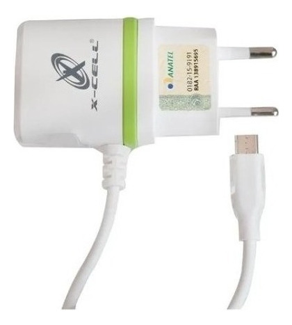 Carregador De Celular Ultra Rápido Usb Turbo 2.8a Xcell V8