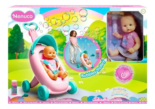 Muñeca Nenuco Sillita De Burbujas 35 Cm