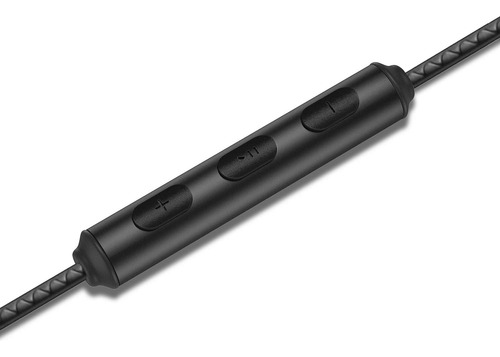 Audífonos Con Cable Ludos + Microfono + Volumen Negro