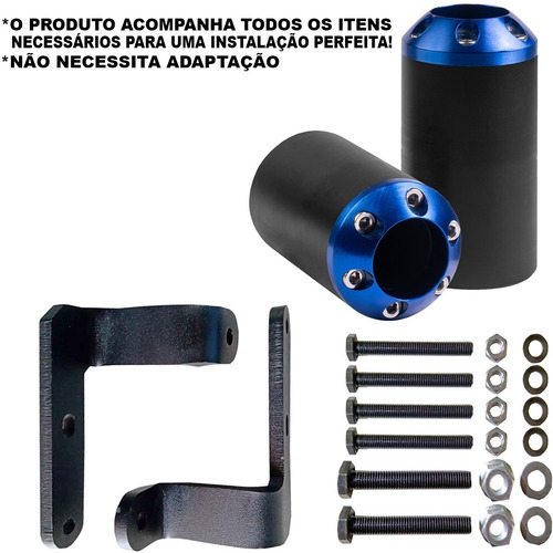Imagem 4 de 9 de Slider Dianteiro Nylon Yamaha Fazer 250 Até 2015