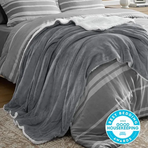 Manta De Lana Bedsure Sherpa Para Sofá - Manta Gruesa Y Cáli
