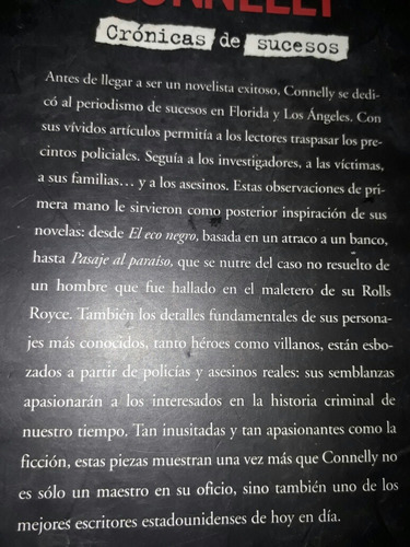 Libro Crónica De Sucesos