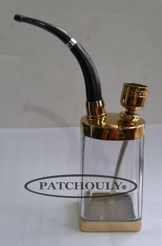 Imagen 3 de 5 de Pipa De Agua Mini 16 Cm. Altura Acrílico Metal Portatil
