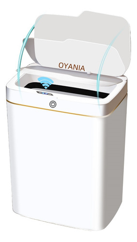 OYANIA Cubo De Basura Automático Con Sensor Para Baño, 18L Botes de Basura Inteligente Sin Contacto, Cubo de Basura de Plástico Grande USB Rechargeable para Cocina, Oficina, Sala, Retrete, Recámara