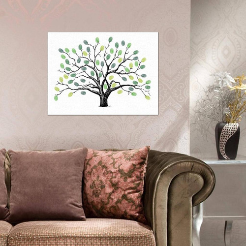 Libro De Registro De Invitados Con Inkpad Tree