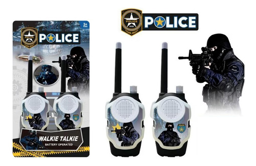 Walkie Talkie 200 M Handy Policia Swat Par Juguete Regalo