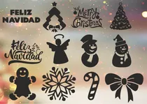 Comprar Vinilos Decorativos Para Frascos Copas Vasos Navidad Kit X12