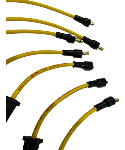 Imagen 2 de 7 de Cable De Bujía Mallory 8mm Chevrolet 400 Platino Competición