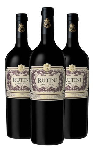 Vino Rutini Cabernet- Malbec X 3 X 750ml. --