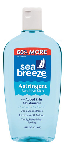 Astringente Sea Breeze Sensitive Skin 473ml Americano Todo Tipo De Piel Día/noche