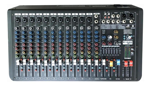 Mesa Analógica K-audio Mp1210 12 Canais