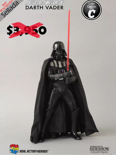 Medicom Rah Darth Vader Star Wars Revenge Sith Escala 1/6 (Usado)