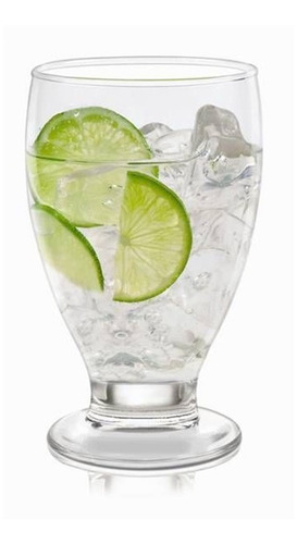 Juego De 24 Vasos De Vidrio Agua Estilo Copa Cristar Lexingt