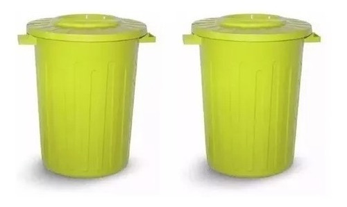 2 Tachos De Basura 100 L Colombraro Cesto Residuos Argenshop