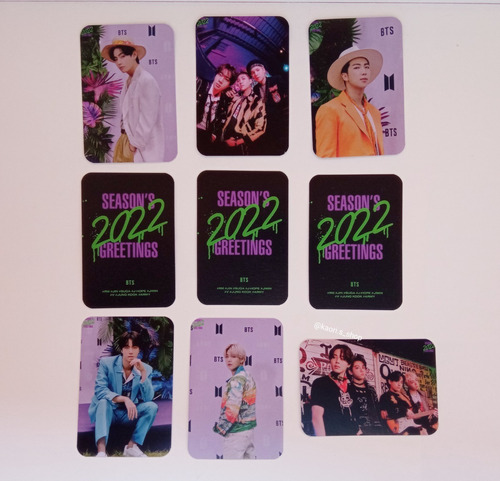 Bts Season Greetings 2022 Photocards Set3 | 9pzas | Fanmade