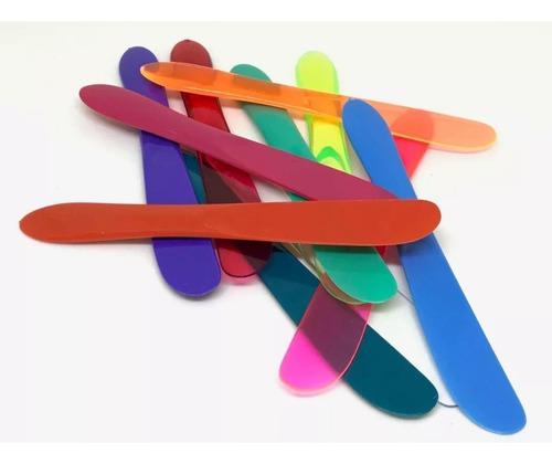 Imagen 6 de 9 de 200 Cucharas + 200 Untadores Plástico Acrílico Pastel Oferta