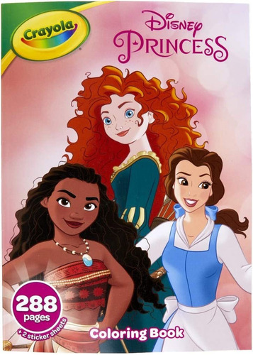 Crayola Coloring Book, Disney Princesses, 288 Pg.