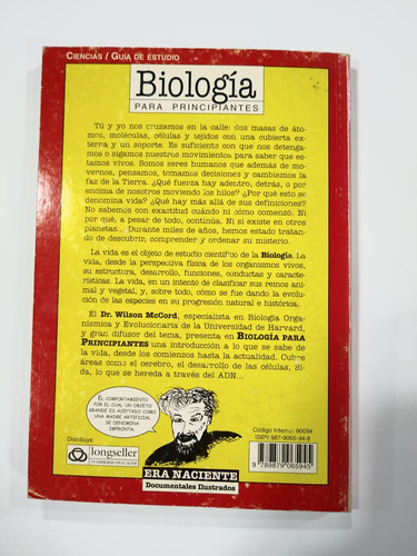 Biología Para Principiantes De Wilson Mccord (e9) (Usado)