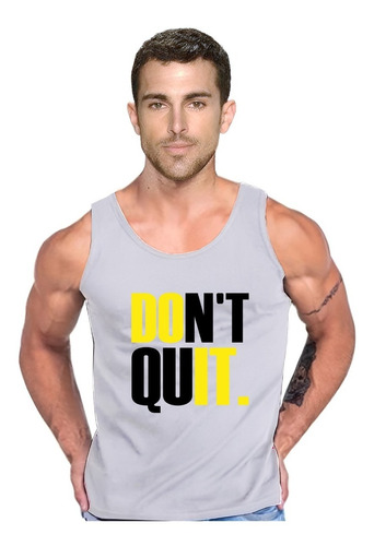 Polera No Te Rindas  Hazlo  Do It Dont Quit  Pesas Tank Gym 