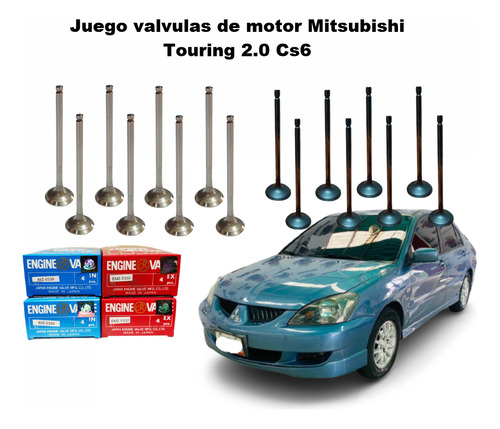 Juego Valvulas De Motor Mitsubishi Touring 2.0 Cs6