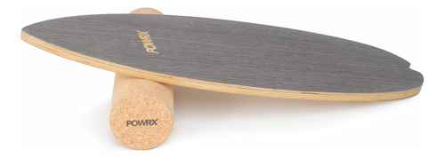 Powrx Balance Skateboard I Surf Wobble Board De Madera I Ba.