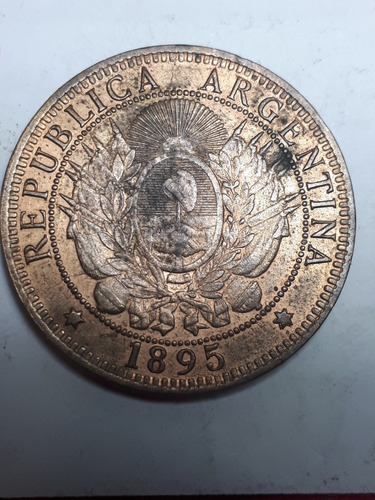 Argentina 2 Centavos 1895 Exc+