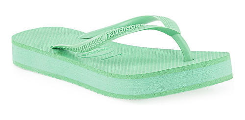 Ojotas Havaianas Slim Flatform Mujer Verde 1 Solo Deportes