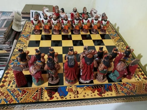 Jogo de Peças para Xadrez em Resina Coleção Ornato