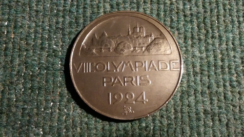 Medalla Juegos Olímpicos Francia 1924 - Solo Entrega En Mano