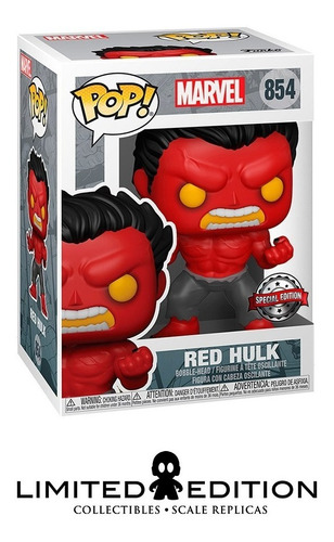 Funko Pop Marvel: Red Hulk 854 (edição especial)
