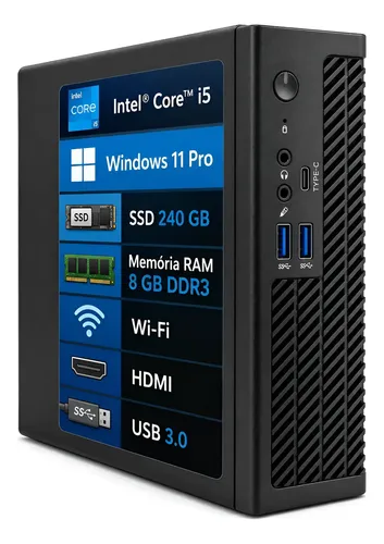 Mini Pc Mondragon Core I5 8gb Ssd 240gb Windows 11 Pro
