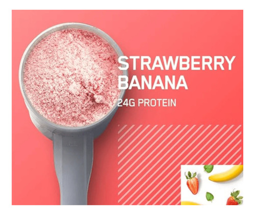 Gold Standard 100% Whey Sabor Strawberry C/ Banana 907g - On