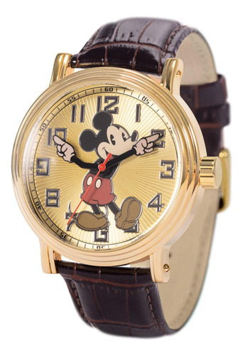 Disney Mickey Mouse Reloj Analógico De Cuarzo Con Manecillas