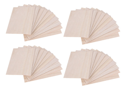 40 Láminas De Madera De Balsa, 150 X 100 X 2 Mm, Para Hou