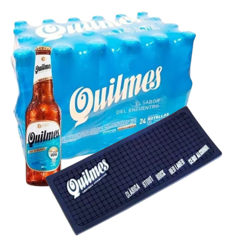 Cerveza Quilmes Porron X24 Esterilla Quilmes. Quirino Bebida