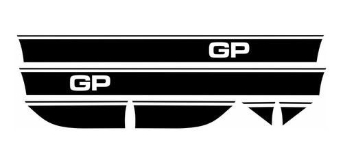 Adesivo Chevrolet Chevette Faixa Gp2 Lateral Gp002