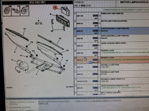 Sensor De Lluvia Peugeot 406/307 Original  Francia