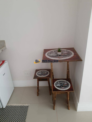 Imagem 3 de 6 de M - Flat Mobiliado 30m² No Hotel Ramada, Localização Excelente - 1049