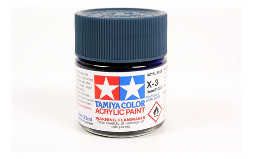 Pintura Acrílica De 23 Ml X3 Royal Blue By Tamiya # X3