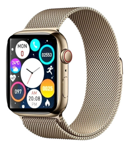 Smartwatch Genérico Táctil 1.74 At8 Bluetooth Dorado