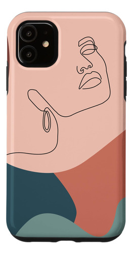 iPhone 11 Estética Dibujo Minimalista Muje B08sl1phzl_300324