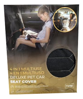 Funda Think Cubre Asientos Autos Mascota Perro 4x1