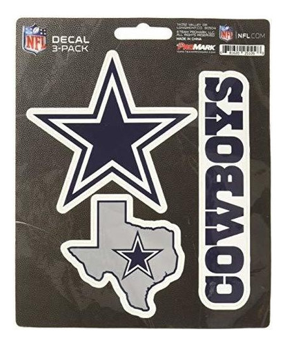 Nfl Dallas Cowboys, Equipo De La Etiqueta, 3-p