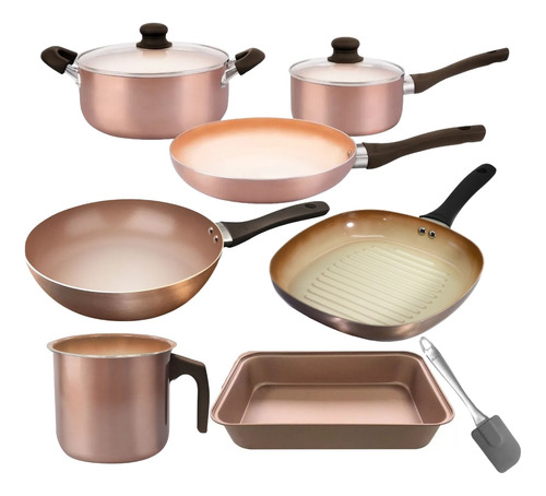 Set Hudson Original Wok Bif Jarr Asad Cobre Antiadherente