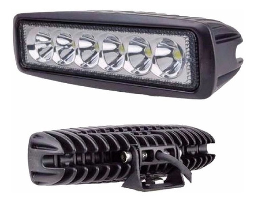 Barra Led Faro 18w Potente  4x4 Auto Camioneta Bus Motos