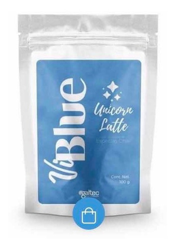 Latte Con Espirulina Azul